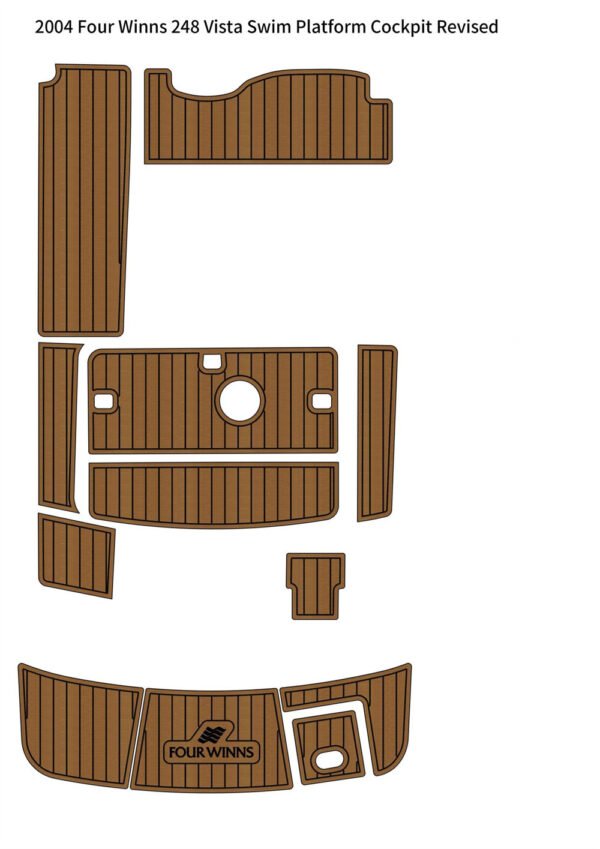 2004 Four Winns 248 Vista Swim Platform Cockpit DuraEVA Boat flooring EVA Flooring www.durabritelight.com