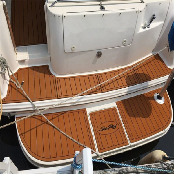1995-1999 Sea Ray Sundancer 330 Swim Platform & Cockpit DuraEVA Boat flooring EVA Flooring www.durabritelight.com
