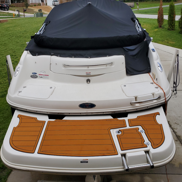 2005 Chaparral Signature 240 Swim Step & Cockpit DuraEVA Boat flooring EVA Flooring www.durabritelight.com
