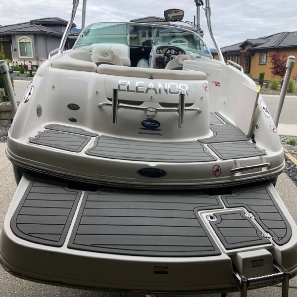 2005 Chaparral Signature 240 Swim Step & Cockpit DuraEVA Boat flooring EVA Flooring www.durabritelight.com