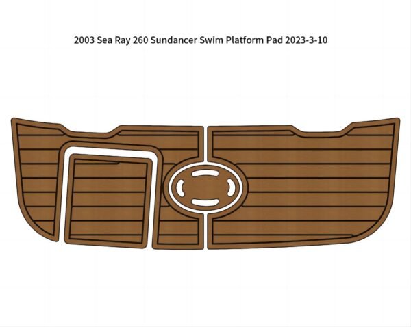 2003 Sea Ray 260 Sundancer Swim Platform Pad DuraEVA Boat flooring EVA Flooring www.durabritelight.com