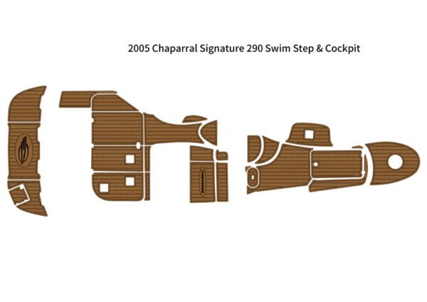 2005 Chaparral Signature 290 Swim Step & Cockpit DuraEVA Boat flooring EVA Flooring www.durabritelight.com