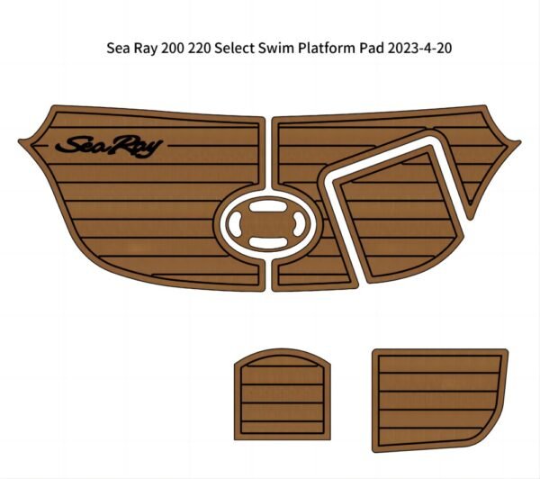 Sea Ray 200 220 Select Swim Platform Pad DuraEVA Boat flooring EVA Flooring www.durabritelight.com