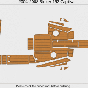 2004-2008 Rinker 192 Captiva Swim Platform Cockpit EVA boat flooring
