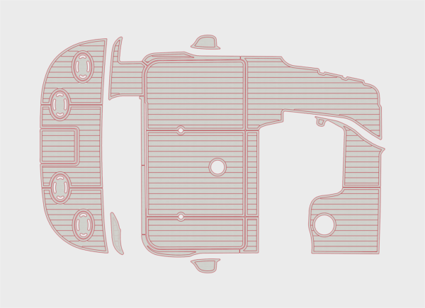1998-2003 Sea Ray 340 Sundancer Boat Flooring - Image 17