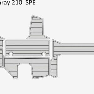 2016 Sea Ray 210 SPE cockpit Boat Flooring