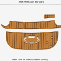 2004-2009 Larson 260 Cabrio Boat Flooring DuraEVA A629